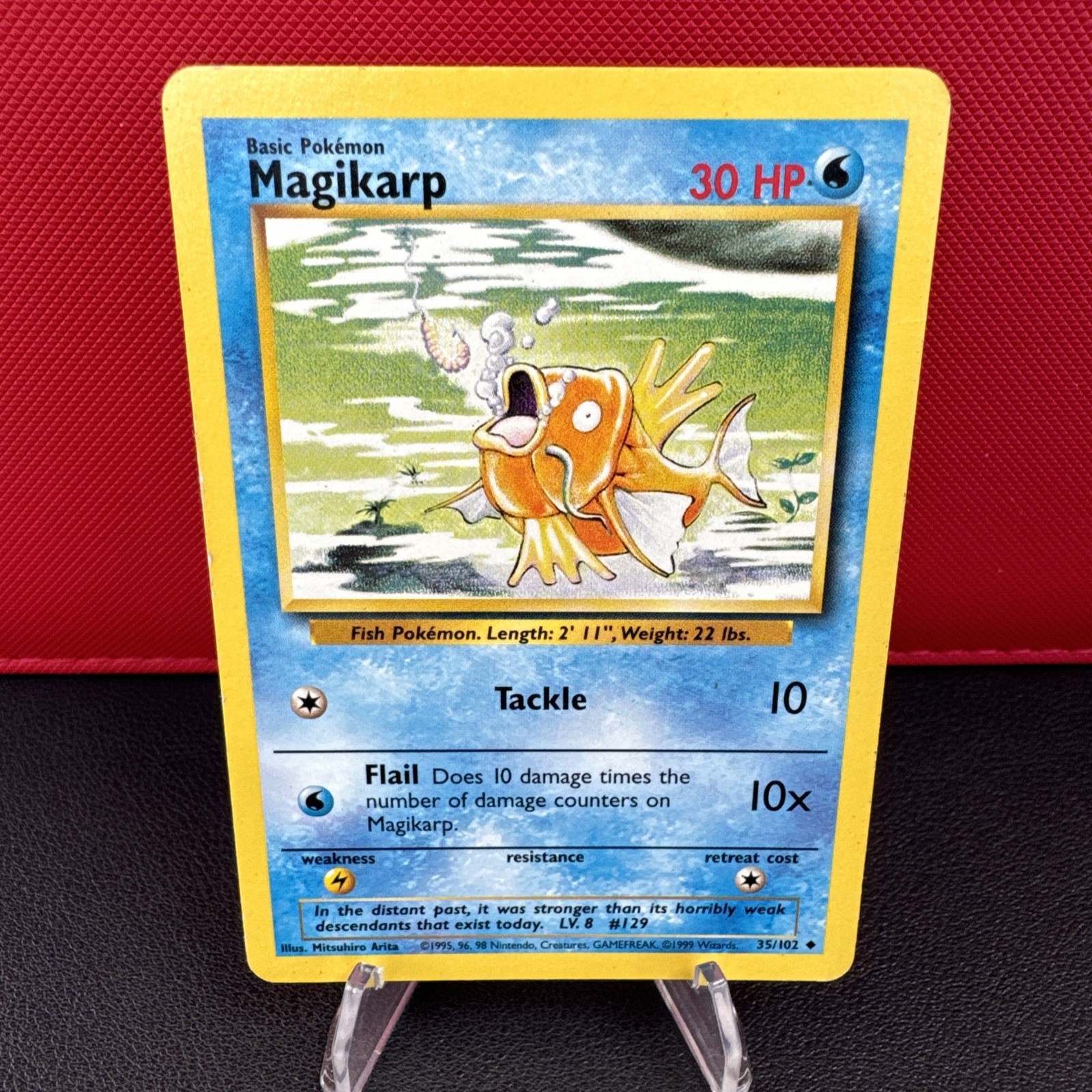 Magikarp 35/102 Base Set Pokémon Card WOTC 1999 NM Vintage Rare