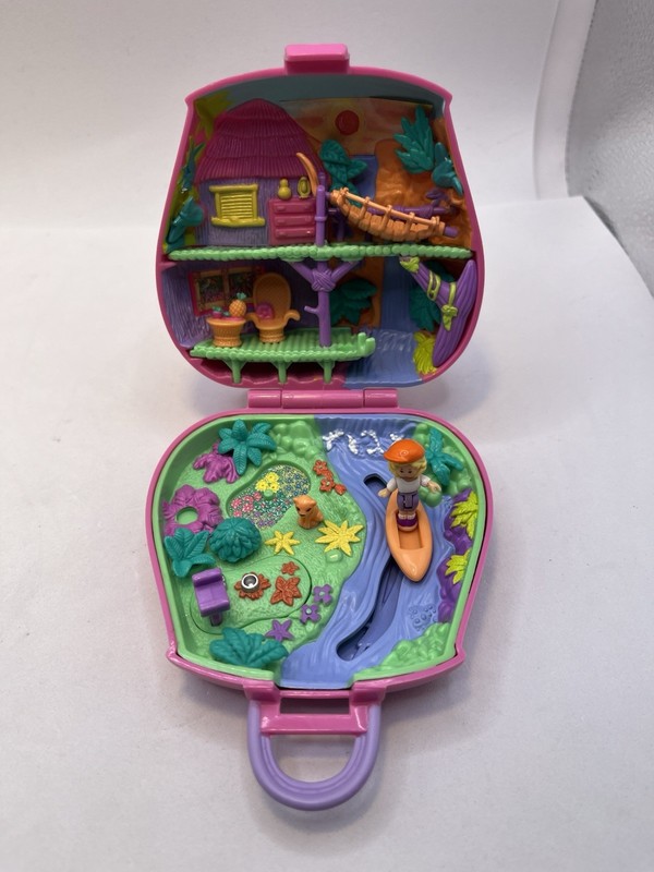 Vintage 1996 BlueBird Toys Polly Pocket Jungle Adventure Incomplete? As Shown