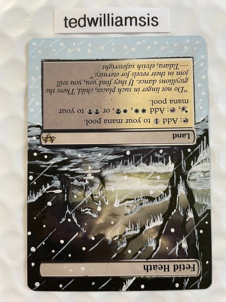 Fetid Heath MtG Eventide Hand Painted Altered Art Extended & Borderless - Image 4 of 4