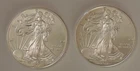 Two 2011 1 Oz Silver American Eagle Bullion Coins (Brilliant Uncirculated)