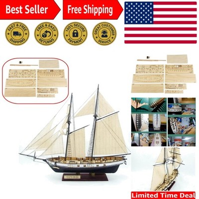 Classic Wooden Ship Model Kit (1/130 Scale) - DIY for Home Decor and Learning