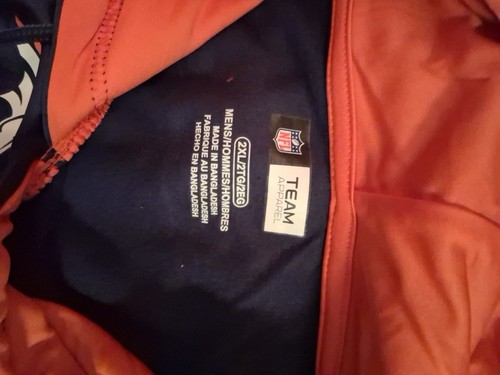 Denver Broncos NFL Team Apparel Hoodie Long Sleeve Sweatshirt, Size XXL, NWT - Picture 4 of 6