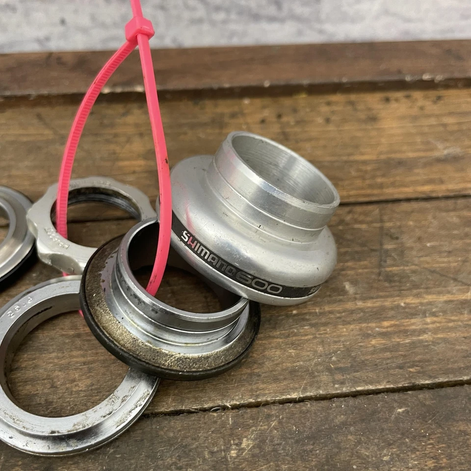 Vintage Shimano 600 EX HP-6207 Headset Parts Lot Top Nut 1" 26.4mm JIS Japan - Image 3 of 4