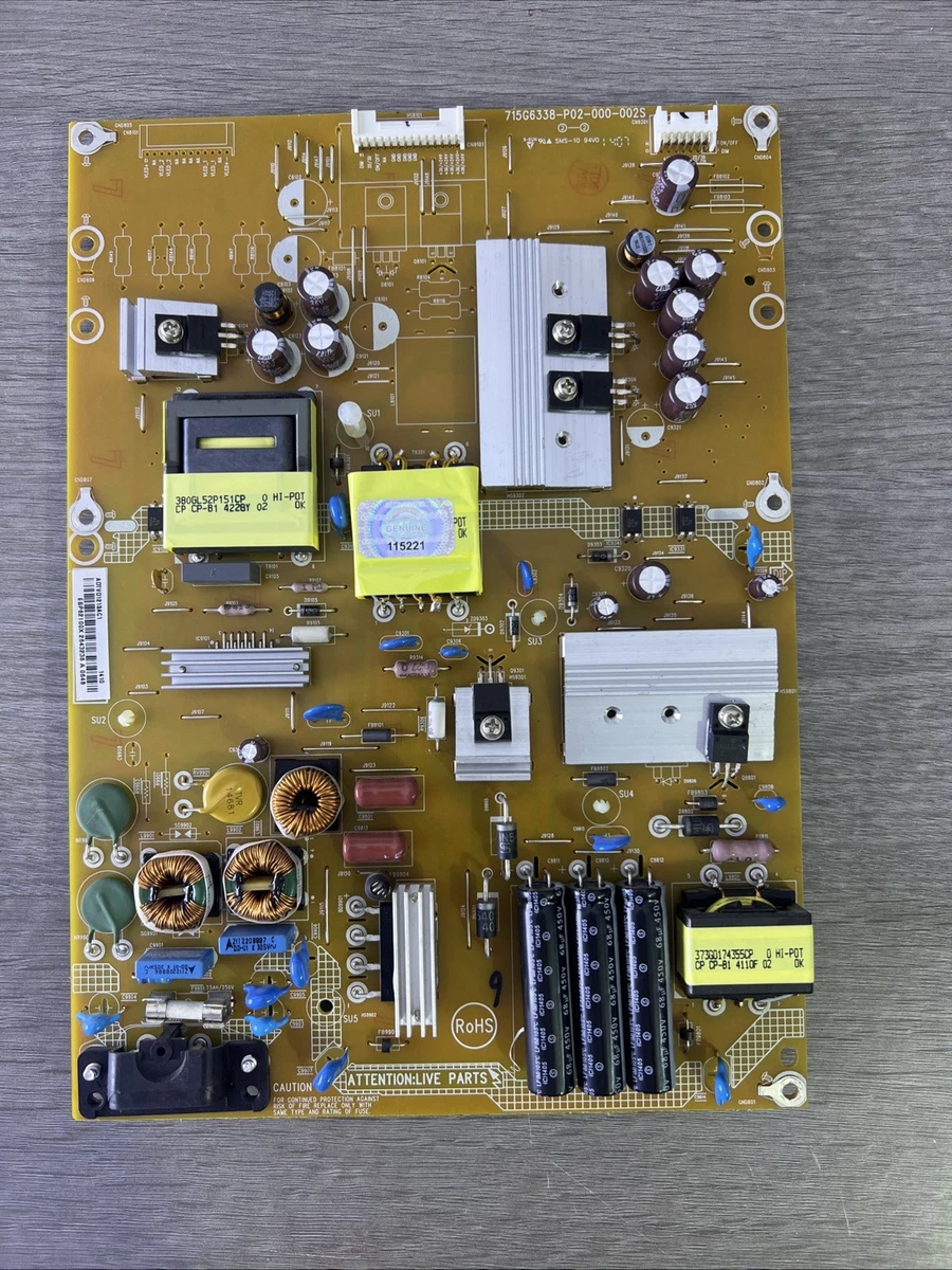 Carte d'alimentation TV Philips 55UH6400 /88 ref 715G6973 P01 002 002H