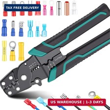 Wire Crimping tool Wire crimper,stripper and cutter for insulated/Bare/H
