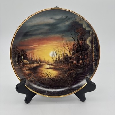 Twilight Haven by Ron Huff Franklin Mint Collector Plate 24k Border 1992 8 