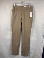 Liz Claiborne Womens Portabella Soft Cotton Stretch Pull-On Pants Size 4 NWT