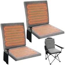 4 Pieces Portable Heated Seat Cushion for Bleachers Foldable Heating Cushion ...