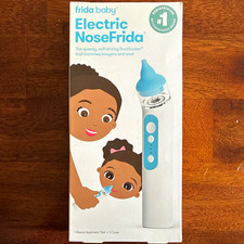 Frida Baby Electric NoseFrida Nasal Aspirator Set w/ Case, White/Blue