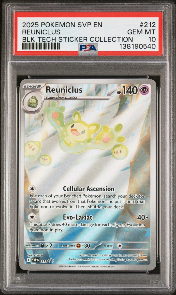 reuniclus pokemon card value 35/124 Reverse Holo Near Mint Psychic / 140 / Stage 2 Attack 1 Reuniclus - 212 - SV: