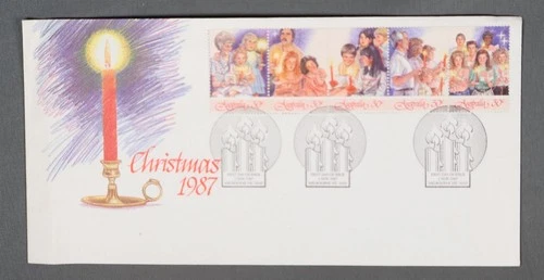 MayfairStamps Australia FDC 1987 Strip Christmas First Day Cover aax_29917