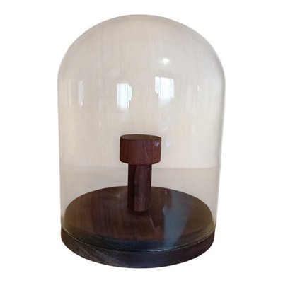 Bell Jar Cloche Glass Display With A Wooden Base Glass Dome Coffee Filter Paper