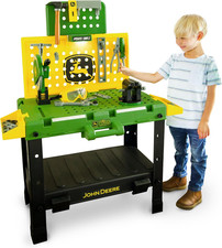 Kids Workbench, Power Tools Workshop, Build Your Own Toy Tool Box with 39 Realis