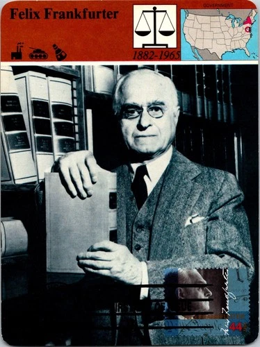 Dr Jim Stamps Maximum Card Felix Frankfurter 44C Fdc