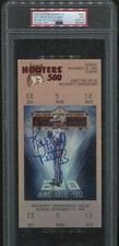 JEFF GORDON DEBUT - PSA Ticket Racing 1992 RICHARD PETTY Autograph HOOTERS 500