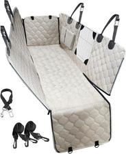 Dog Car Seat Cover with Mesh Window, 100 Waterproof Pet Seat Cover for Back Sea