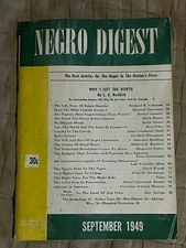 Rare (Negro) Digest Magazine John H. Johnson  Sept 1949