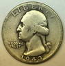 1943 Washington Quarter Philadelphia Washington