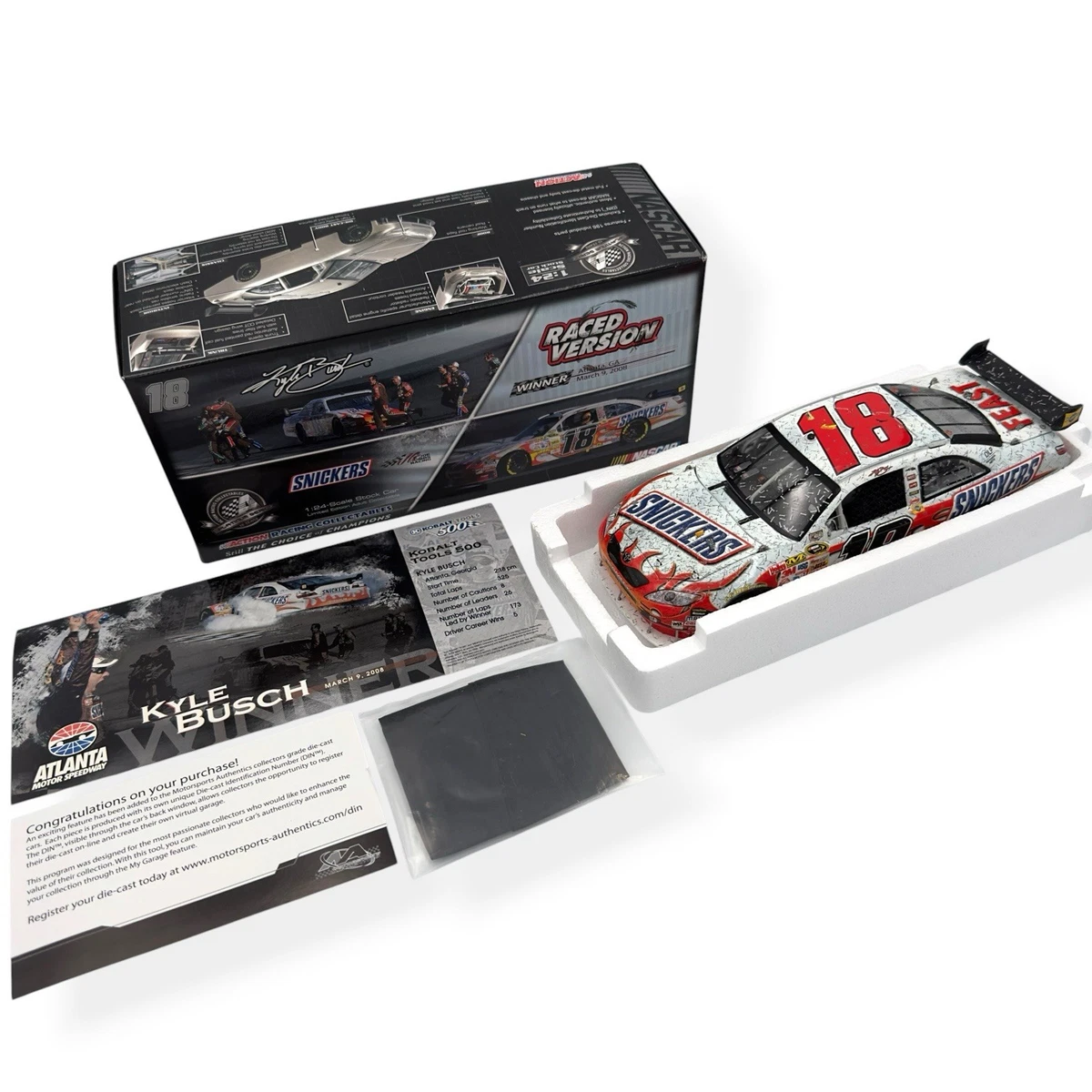 Kyle Busch Diecast NASCAR Racecars 2008 Vehicle Year for sale | eBay