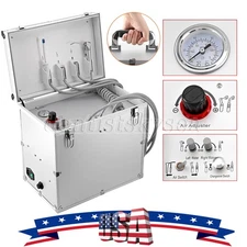FDA Dental Portable Delivery Unit Syringe Suction Turbine 4H Air Compressor