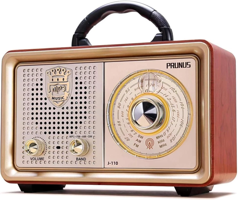 Classic D-Cell Battery & AC Powered Vintage Radio with Bluetooth - Ideal Gifts - Image 3 of 4