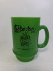 Vintage Milkglass Green StoryTown U.S.A. Lake George N.Y. Glass Mug