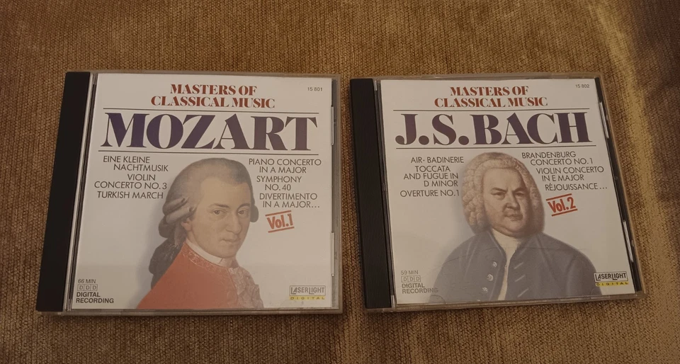 Lot 10 CD Masters of Classical Music Bach Vivaldi Verdi Beethoven Chopin Mozart Foto 3 de 4
