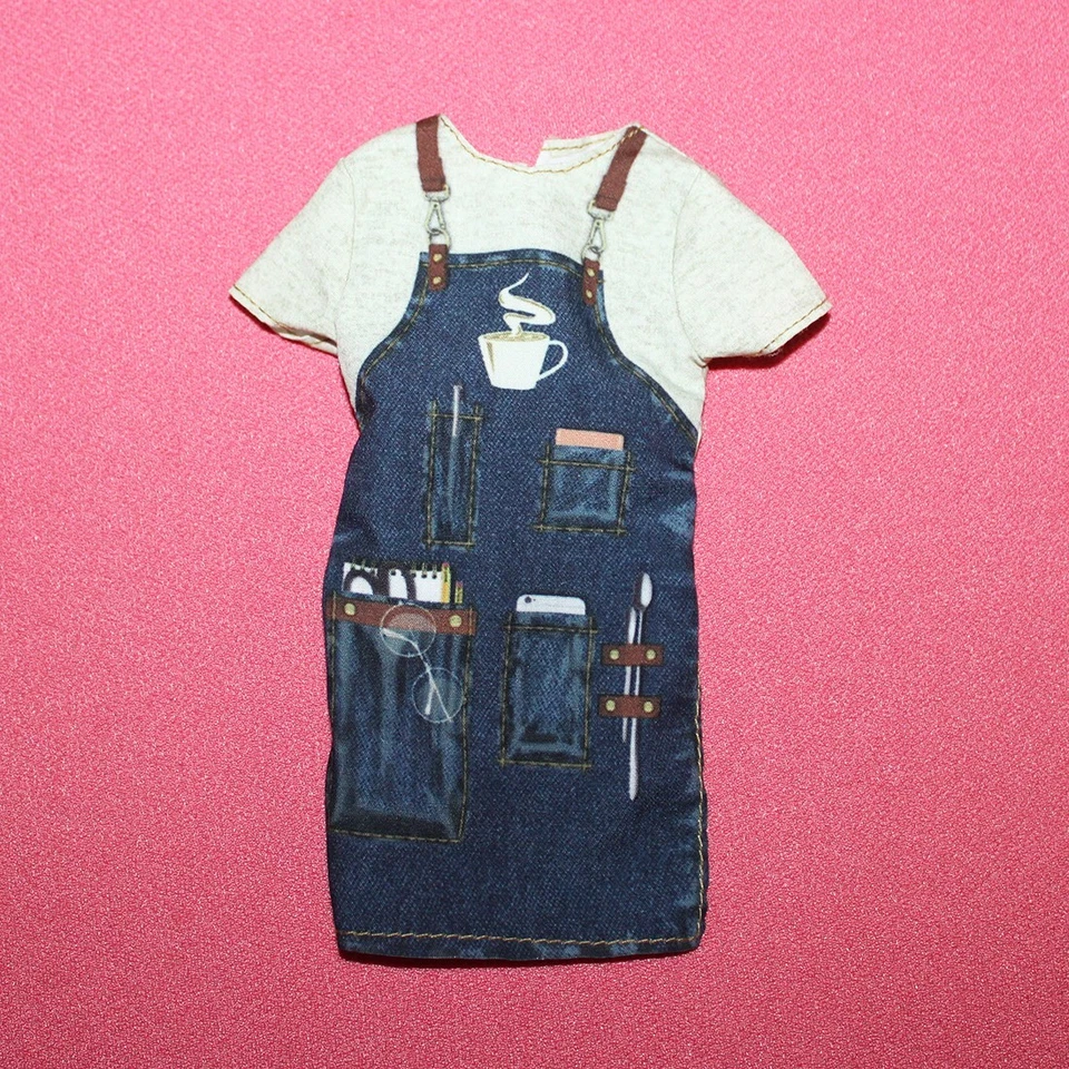 Robe tablier pour poupée Barbie Mattel - Photo 1/1