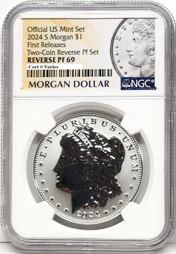 2024 morgan reverse proof silver dollar ngc rp 69 first releases mp in hand