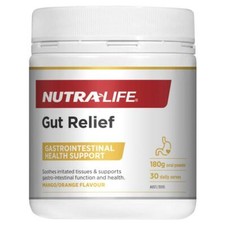 NUTRA LIFE - GUT RELIEF 180G MANGO ORANGE - GASTROINTESTINAL HEALTH SUPPORT