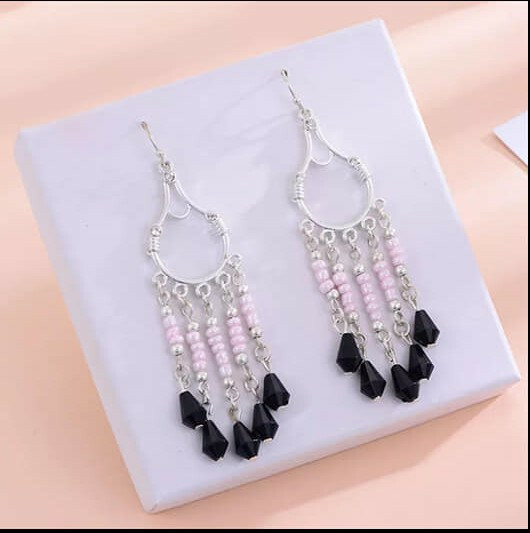 Boucle d'oreille Mauvais Œil « Regard » en Cristal - Moment Ici