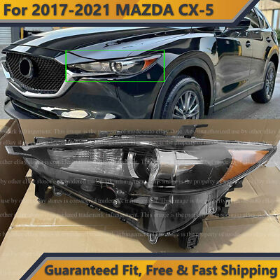 Front LED Headlight Replacement for 2017 2021 MAZDA CX-5 w/o AFS Left Driver