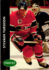 1991-92 Parkhurst Canadiens Hockey Card #91 Sylvain Turgeon