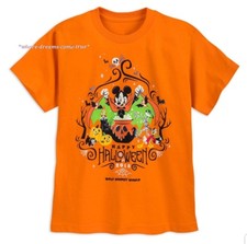 Disney T-Shirt for Boys 2018 Halloween Mickey Friends- Orange Glow in the dark