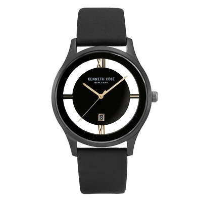 Kenneth Cole New York Men's Transparency Dial Watch Leather Band KC50979007