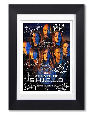 AGENTS SHIELD CAST SIGNED POSTER PRINT TV SHOW