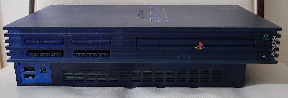 Tested Sony PlayStation 2 PS2 SCPH-37000 Ocean Blue Console