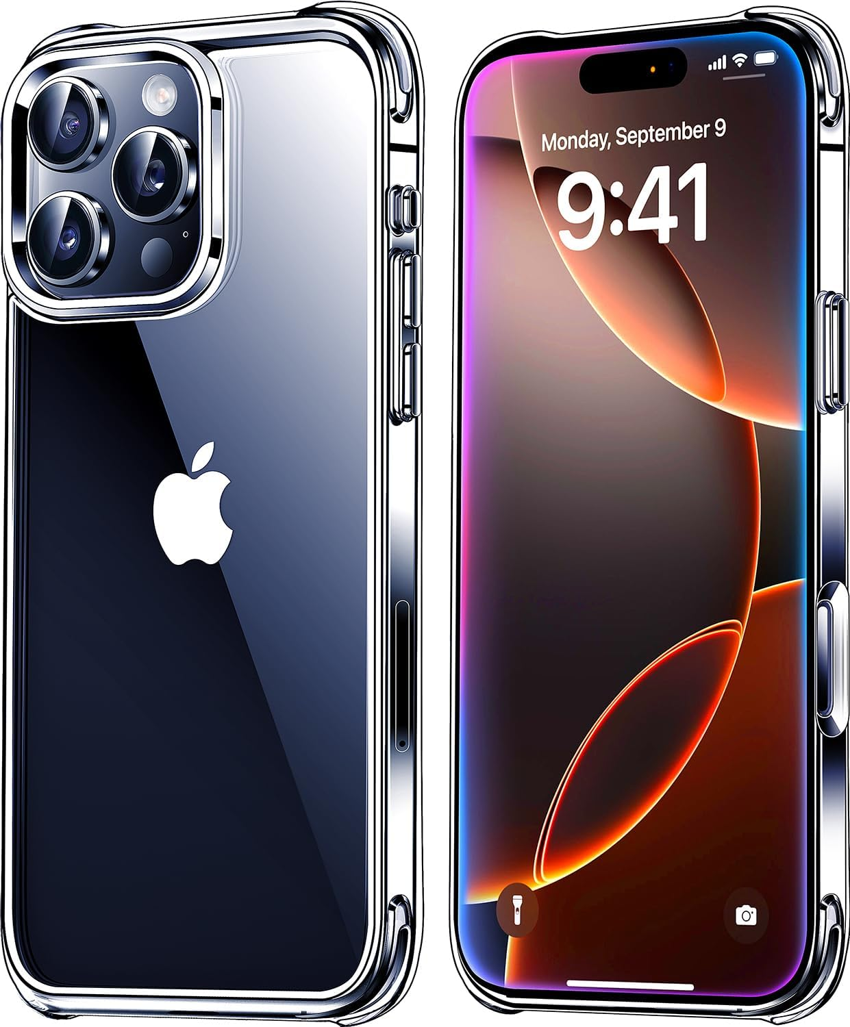 for Iphone 16 Pro Max Case Clear [Not-Yellowing] [Military-Grade Drop Protection