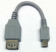  6 Pack 5" USB A Female to Mini B Male 5-Pin Adapter Cable Connector PC Camera