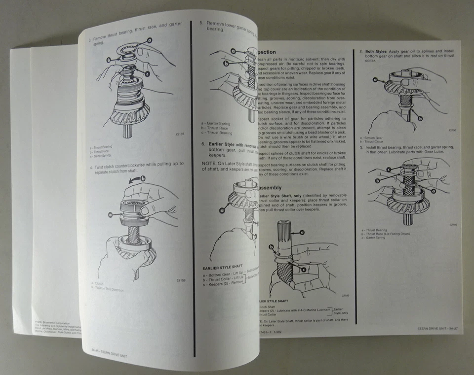 Manuale Di Officina Mercury MerCruiser Bravo Stern Drive Anno 1992 - Immagine 4 di 4