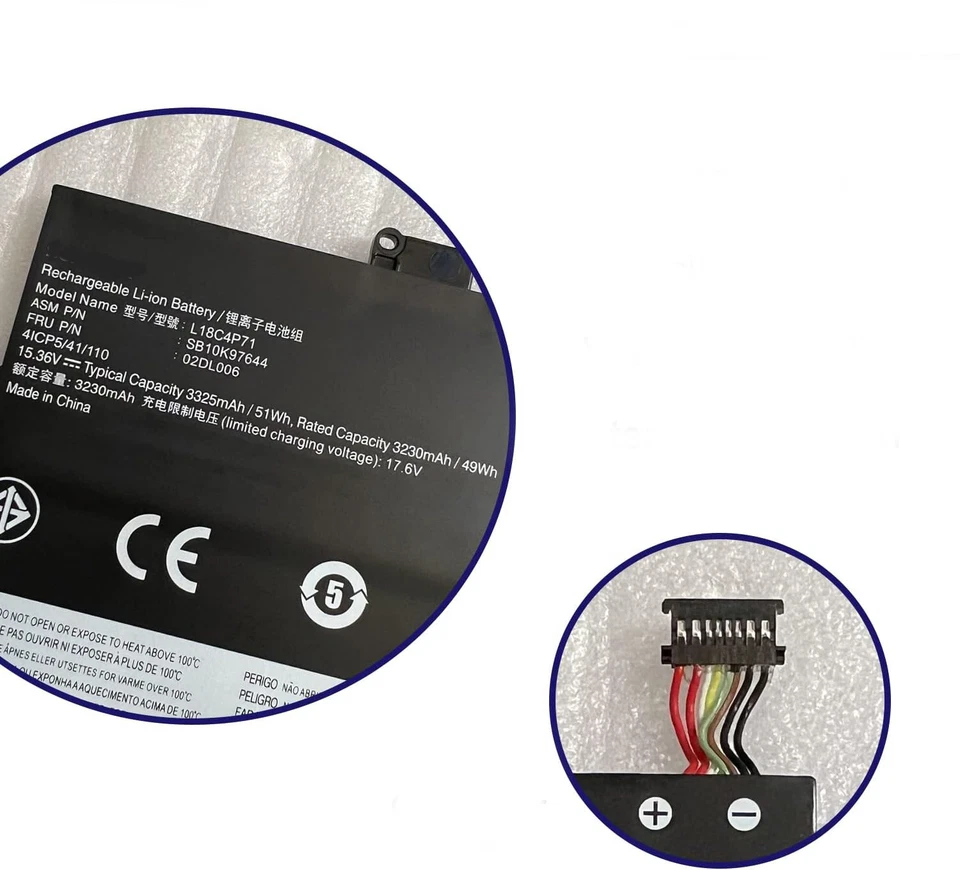 Battery for Lenovo ThinkPad X1 Carbon 7th 8th Gen Series L18C4P71 SB10K97643 L18 - Image 2 of 4