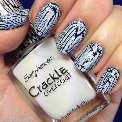 B2G1 FREE (Add 3) Sally Hansen Crackle Overcoat Nail Polish 01,03