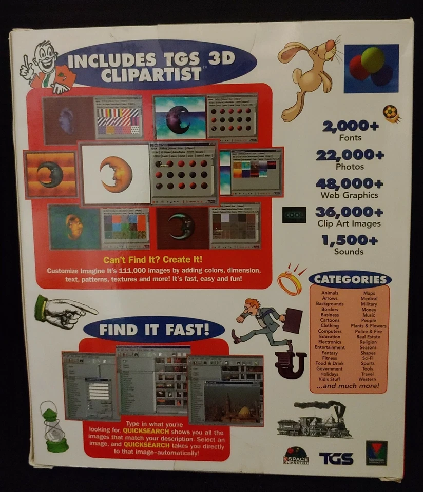 Macmillan 1999 Imagine It 111,000 Premium Graphic Images 2.0 Hard to Find NIB - Image 2 of 3