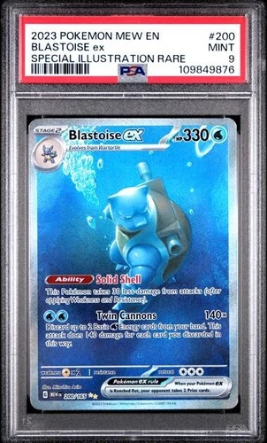 Pokemon 151 Blastoise EX  SIR PSA 9