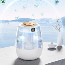 Cool Mist Ultrasonic Humidifier Quiet Filterless Auto Shut Off 1500ML white