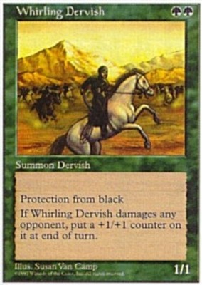 Whirling Dervish Light Play, English Magic the Gathering MTG 5th Edition