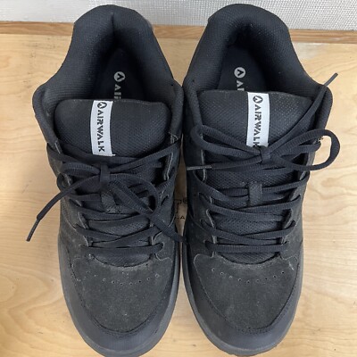 Vintage‎ Airwalk Skater Shoes Chunky Fat Tongue Men\'s Size 10 Black Leather Y2K Vintage Airwalk Skate Shoes Men main image 4