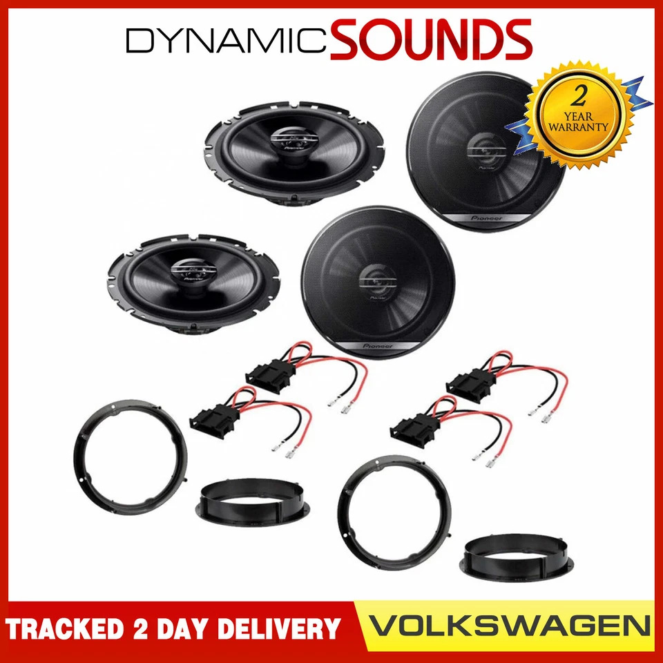 Pioneer 300w Front & Rear Door Speakers Upgrade Kit for VW GOLF MK7 MK 7