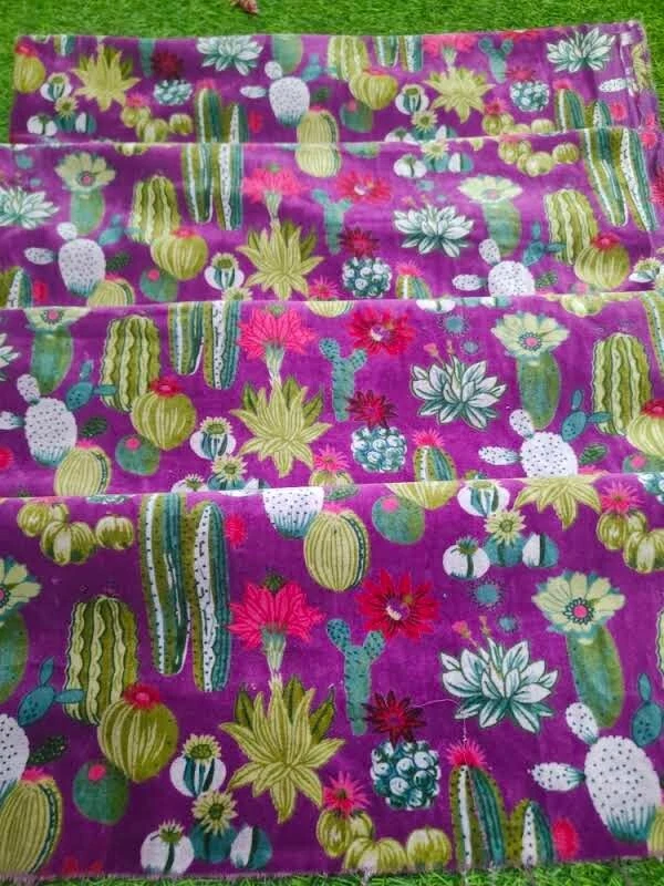 5 Yard Luxury Purple Soft Velvet Fabric Indian Dress Sewing Upholstery Fabric - Image 4 of 4