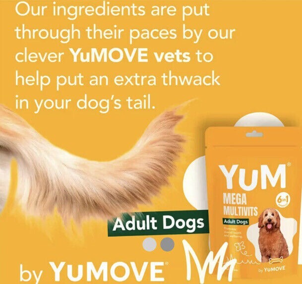 Yumove Yum Mega multivitamins For Adult Dogs Soft Chews x 30 eBay